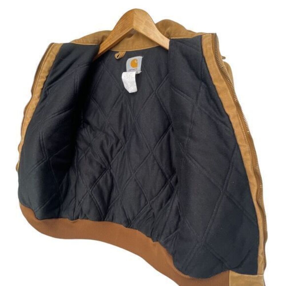 Carhartt Santa Fe Jacket Quilt Lined Youth Medium Y03 BRN Brown - Picture 13 of 16